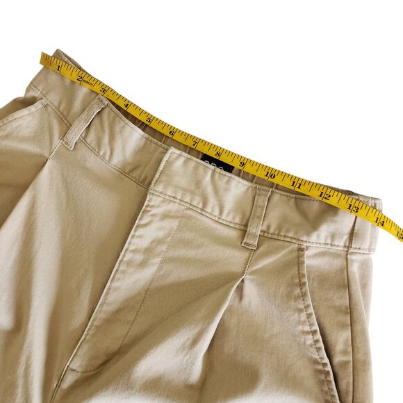 BDG Womens Mia Straight Leg Chino Pant Size 8 Khaki Sand High Rise Front Pleat - Picture 12 of 15
